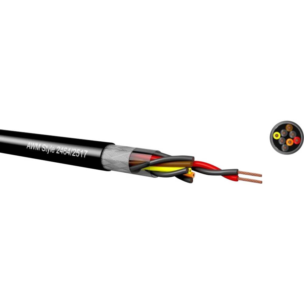 Kabeltronik LiYCY řídicí kabel 16 x 0.09 mm² černá 0971628090 300 m