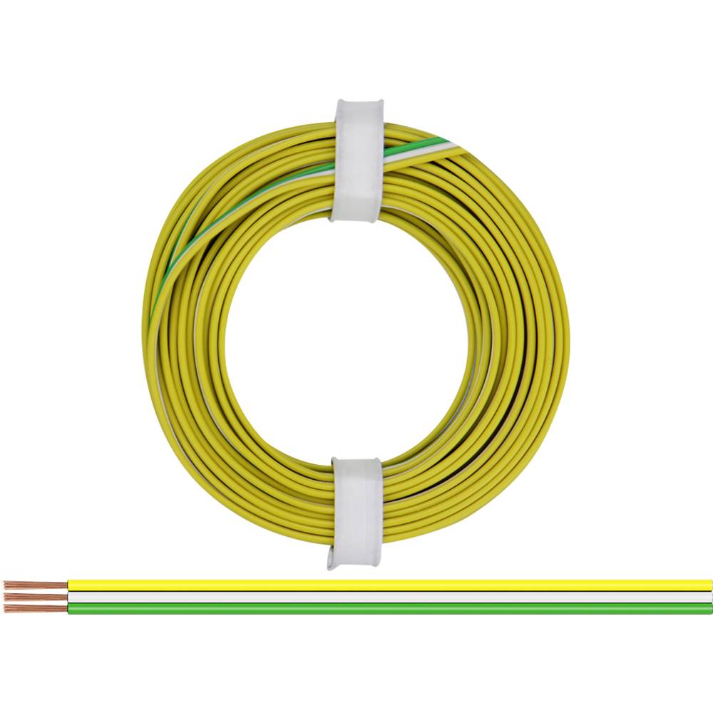 318-354 lanko/ licna 3 x 0.14 mm² žlutá, bílá, zelená 5 m