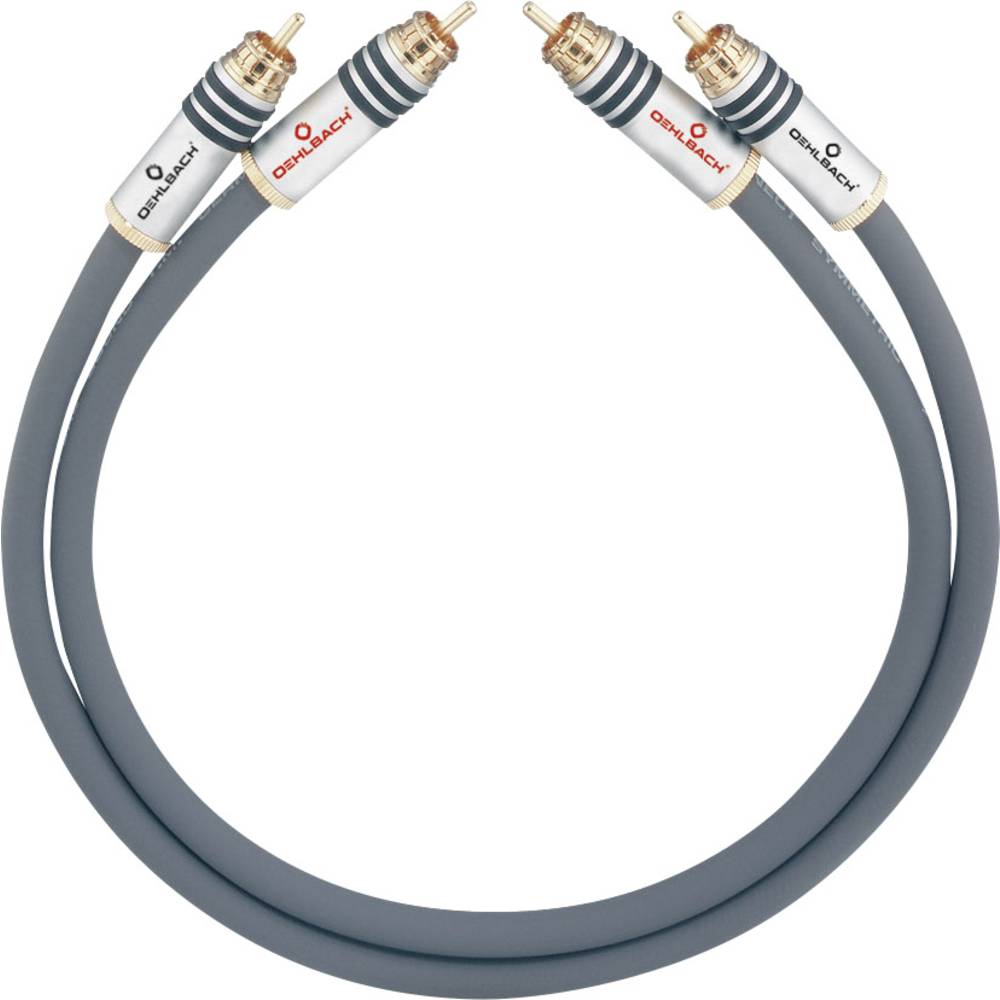 cinch audio kabel [2x cinch zástrčka - 2x cinch zástrčka] 1.50 m antracitová pozlacené kontakty Oehlbach NF 14 MASTER