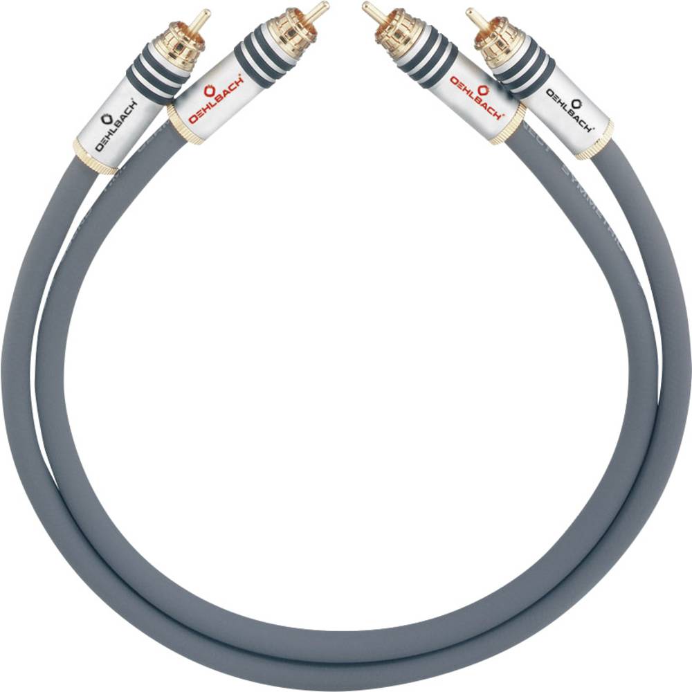 cinch audio kabel [2x cinch zástrčka - 2x cinch zástrčka] 3.25 m antracitová pozlacené kontakty Oehlbach NF 14 MASTER