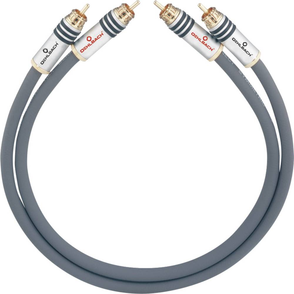 cinch audio kabel [2x cinch zástrčka - 2x cinch zástrčka] 3.50 m antracitová pozlacené kontakty Oehlbach NF 14 MASTER