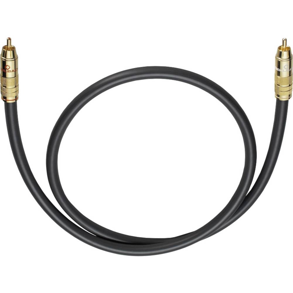 cinch audio kabel [1x cinch zástrčka - 1x cinch zástrčka] 10.00 m antracitová pozlacené kontakty Oehlbach NF 214 SUB
