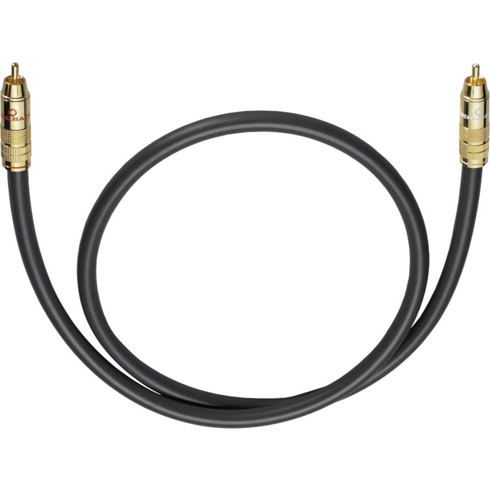 cinch audio kabel [1x cinch zástrčka - 1x cinch zástrčka] 15.00 m antracitová pozlacené kontakty Oehlbach NF 214 SUB