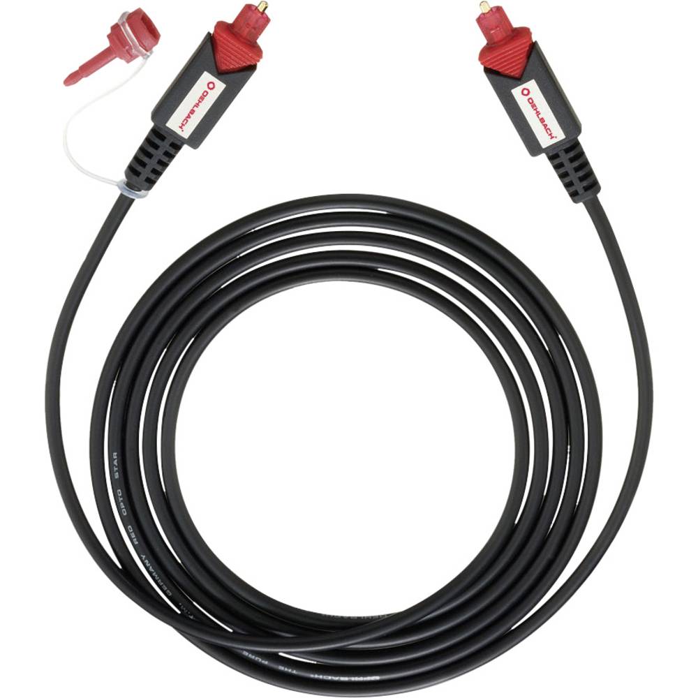 Toslink digitální audio kabel [1x Toslink zástrčka (ODT) - 1x Toslink zástrčka (ODT), Optická zástrčka 3,5 mm] 8.00 m če
