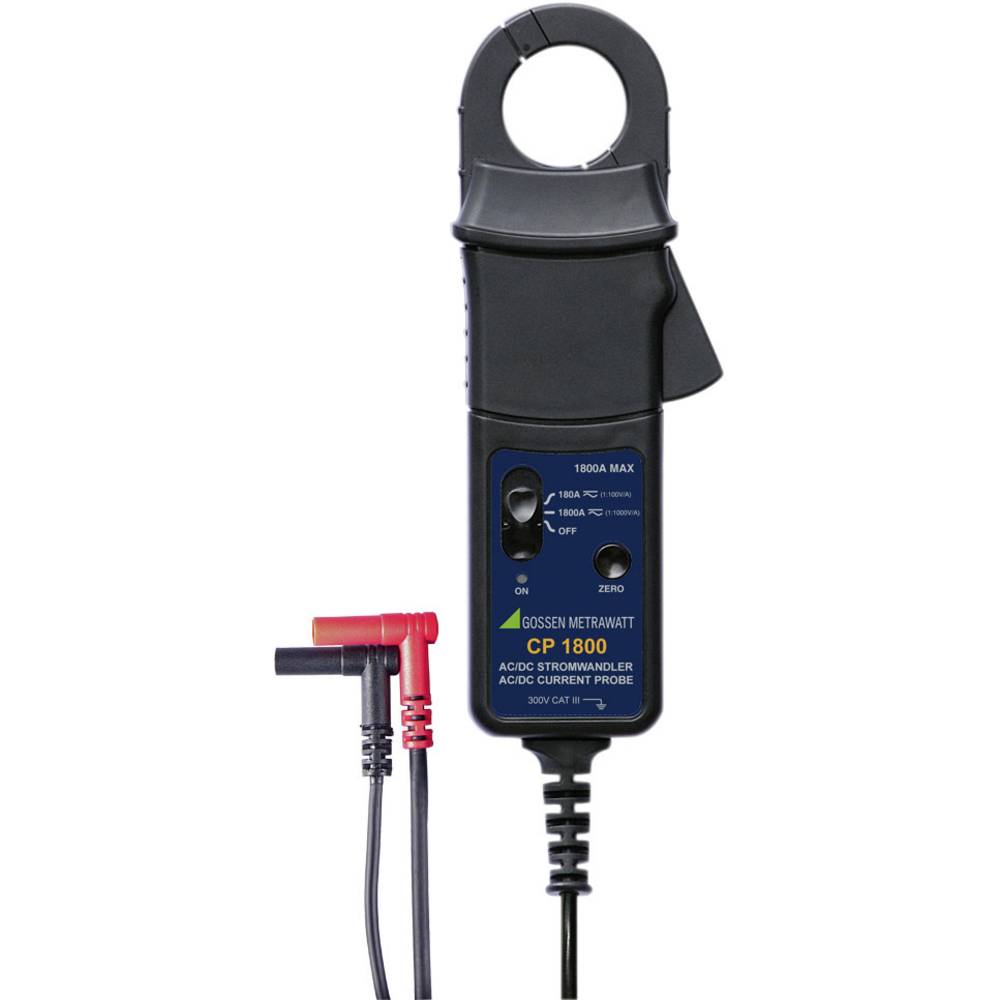 Gossen Metrawatt CP1800 adaptér proudových kleští Rozsah měření A/AC (rozsah): 100 mA - 1250 A Rozsah měření A/DC (rozsa