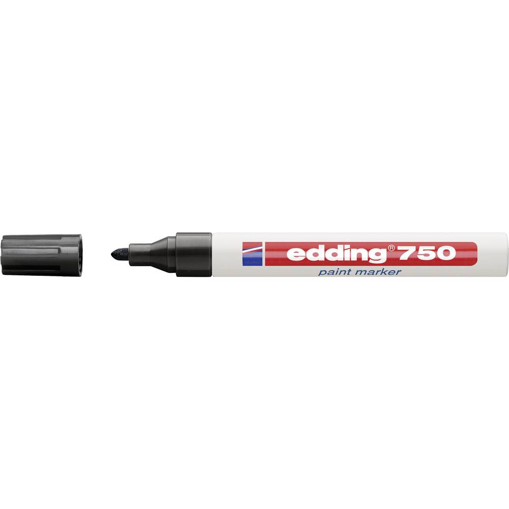 Edding 750 paint marker 4-750001 popisovač na laky černá 2 mm, 4 mm