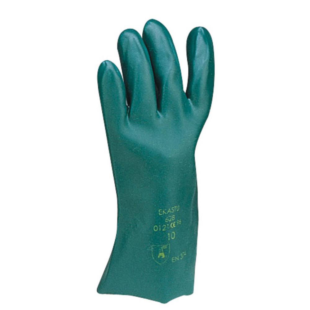 Ekastu 381 628 polyvinylchlorid rukavice pro manipulaci s chemikáliemi Velikost rukavic: 10, XL EN 374-1:2017-03/Typ A,