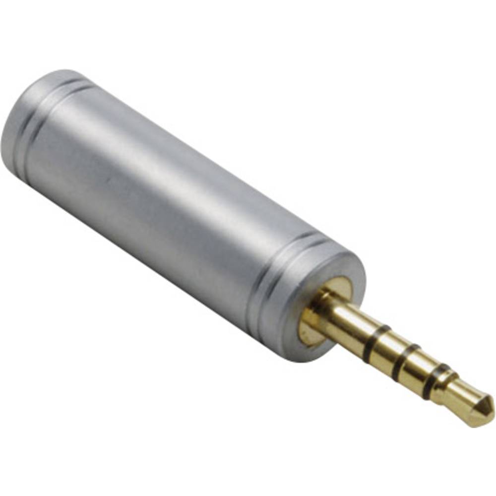 BKL Electronic 1103098 1103098 jack audio adaptér [1x jack zástrčka 3,5 mm - 1x jack zásuvka 3,5 mm] zlatá