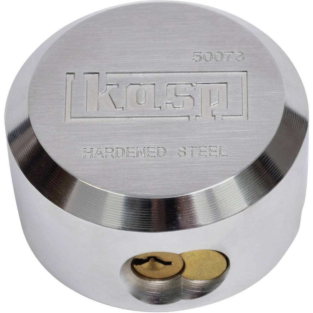 Kasp K50073LD přenosný zámek 73 mm stříbrná na klíč