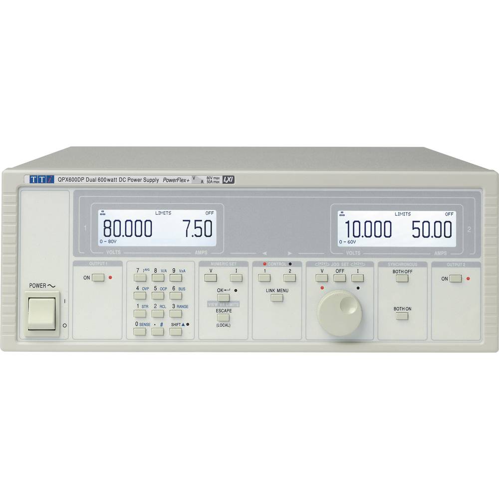 Aim TTi QPX600D laboratorní zdroj s nastavitelným napětím, 0 - 60 V/DC, 0 - 50 A, 600 W, výstup 2 x, 51153-8500
