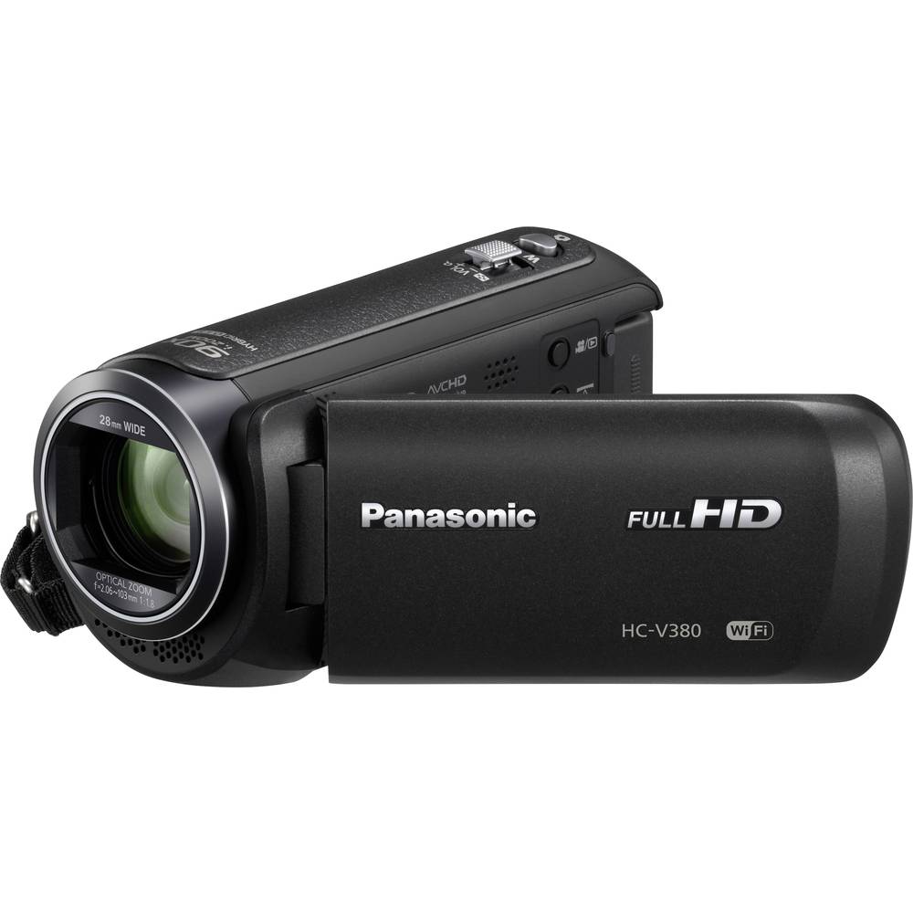 Panasonic HC-V380EG-K Kamera 7.6 cm 3 palec 2.2 Megapixel Zoom (optický): 50 x černá