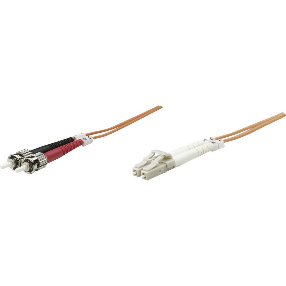 Intellinet 470438 optické vlákno optické vlákno kabel [1x zástrčka LC - 1x ST zástrčka] 50/125 µ Multimode OM2 5.00 m