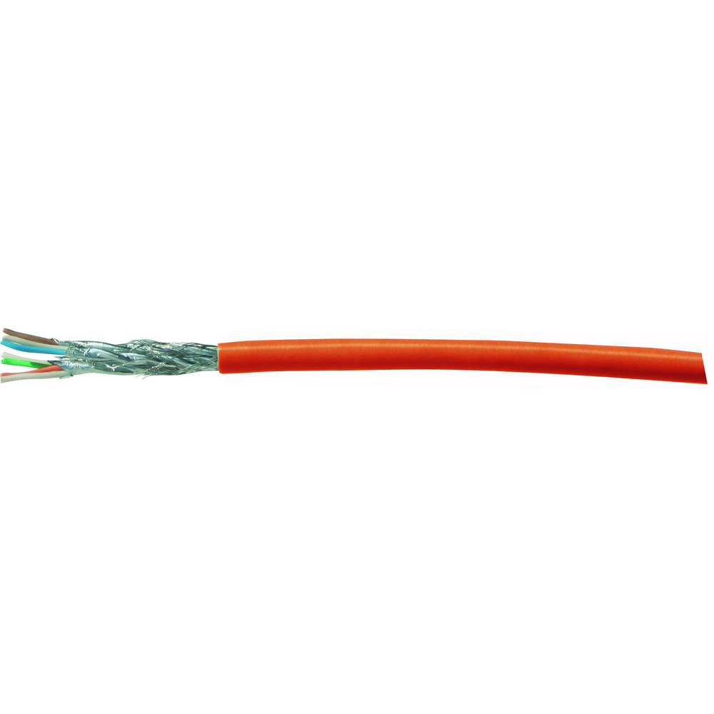 Kash 70M095 ethernetový síťový kabel CAT 7 S/FTP 4 x 2 x 0.25 mm² oranžová 25 m