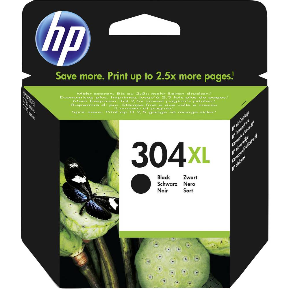 HP 304XL Ink originál černá N9K08AE Inkousty