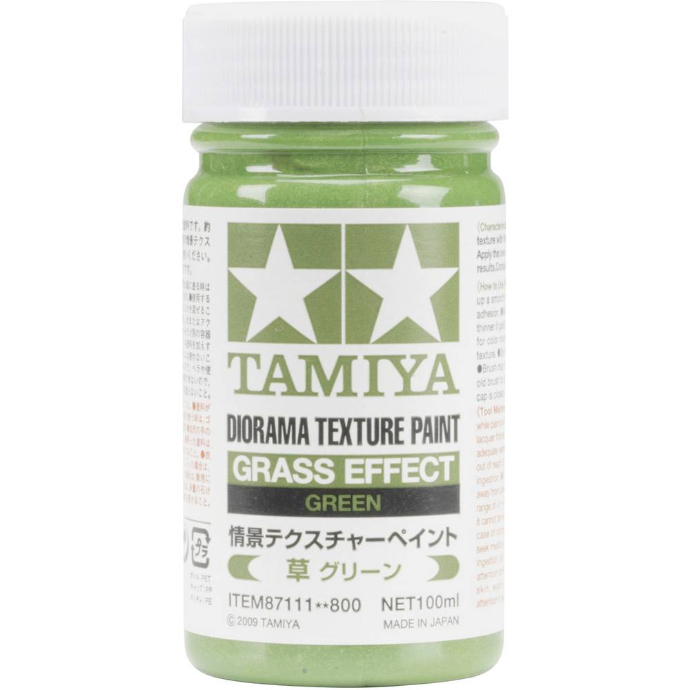 Tamiya 87111 barva s texturou pro modelovou železnici trávově zelená 100 ml