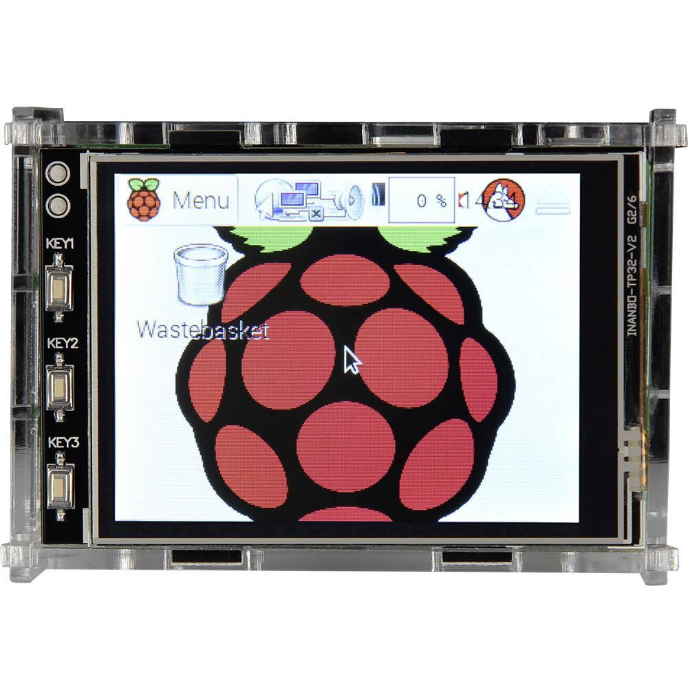 Joy-it 3.2TC skříň displeje Vhodné pro (vývojové sady): Raspberry Pi akrylová čirá