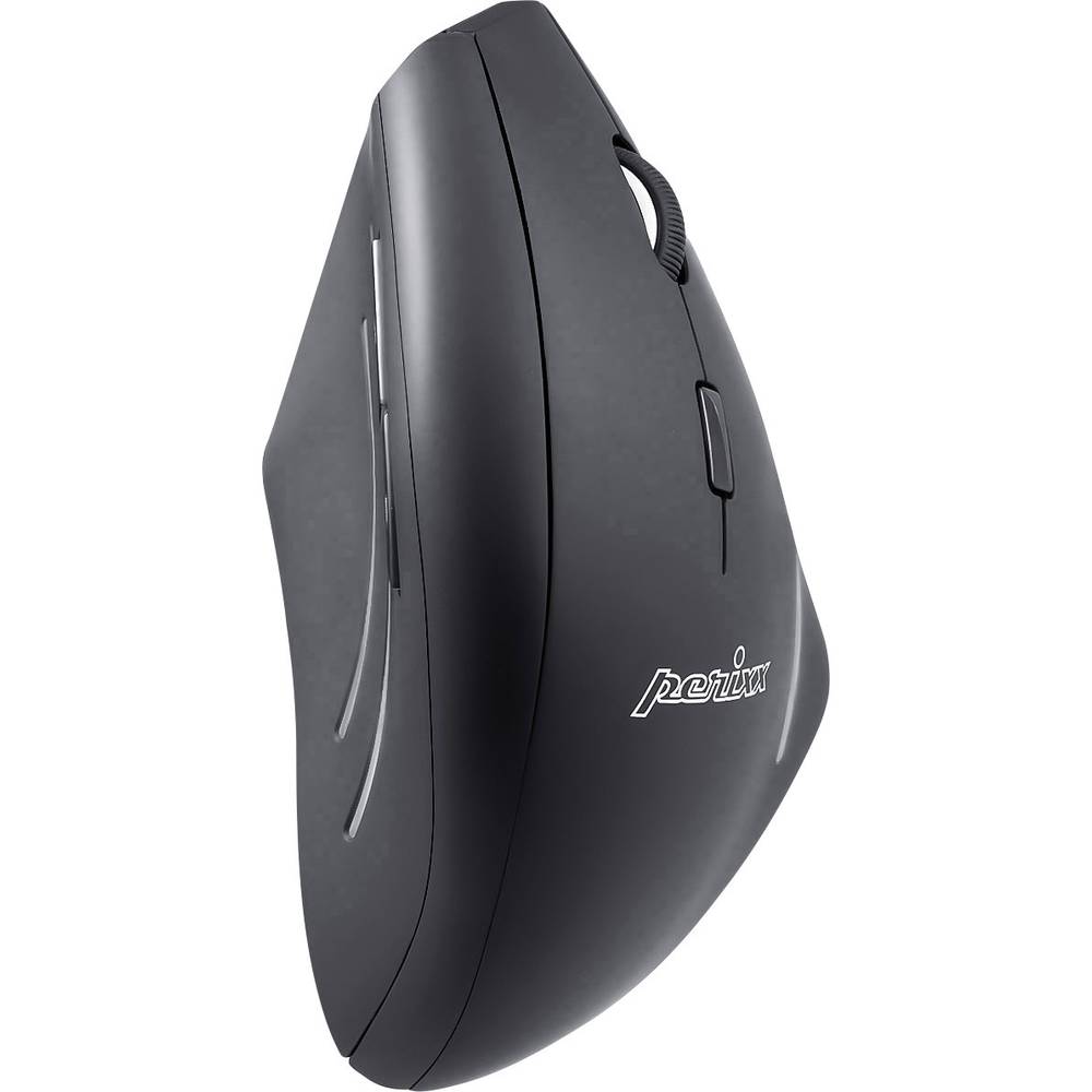 Perixx Perimice-608 ergonomická myš bezdrátový optická černá 6 tlačítko 1600 dpi ergonomická, integrovaný scrollpad