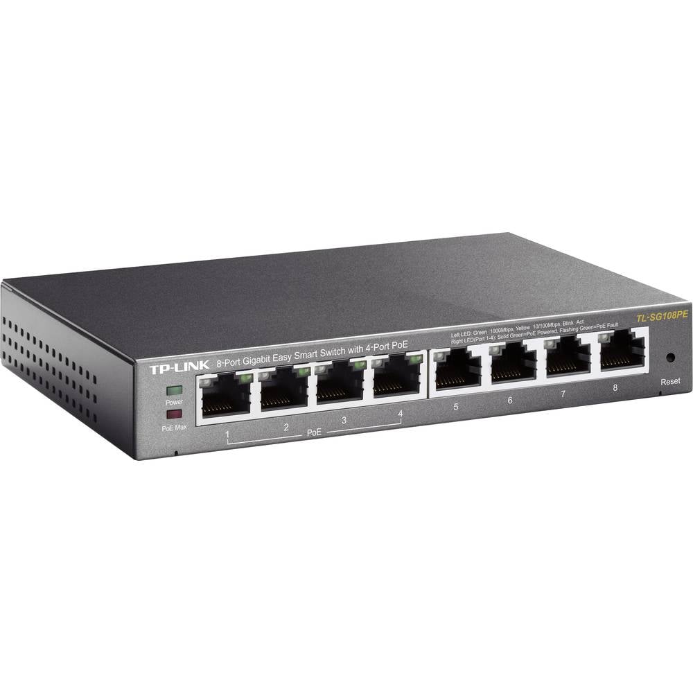 TP-LINK TL-SG108PE síťový switch, 8 portů, 1 GBit/s, funkce PoE
