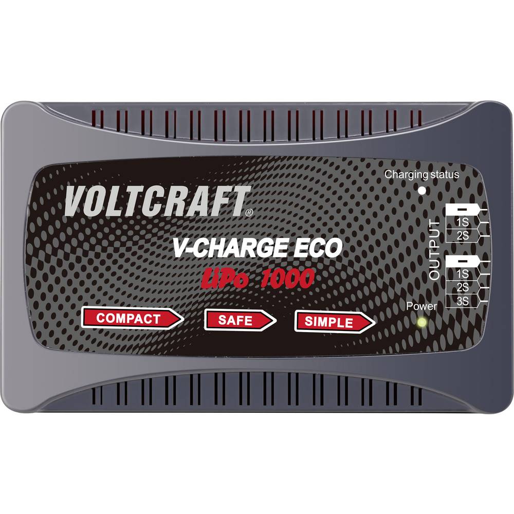 VOLTCRAFT Eco LiPo 1000 modelářská nabíječka, 230 V, 1 A, Li-Pol