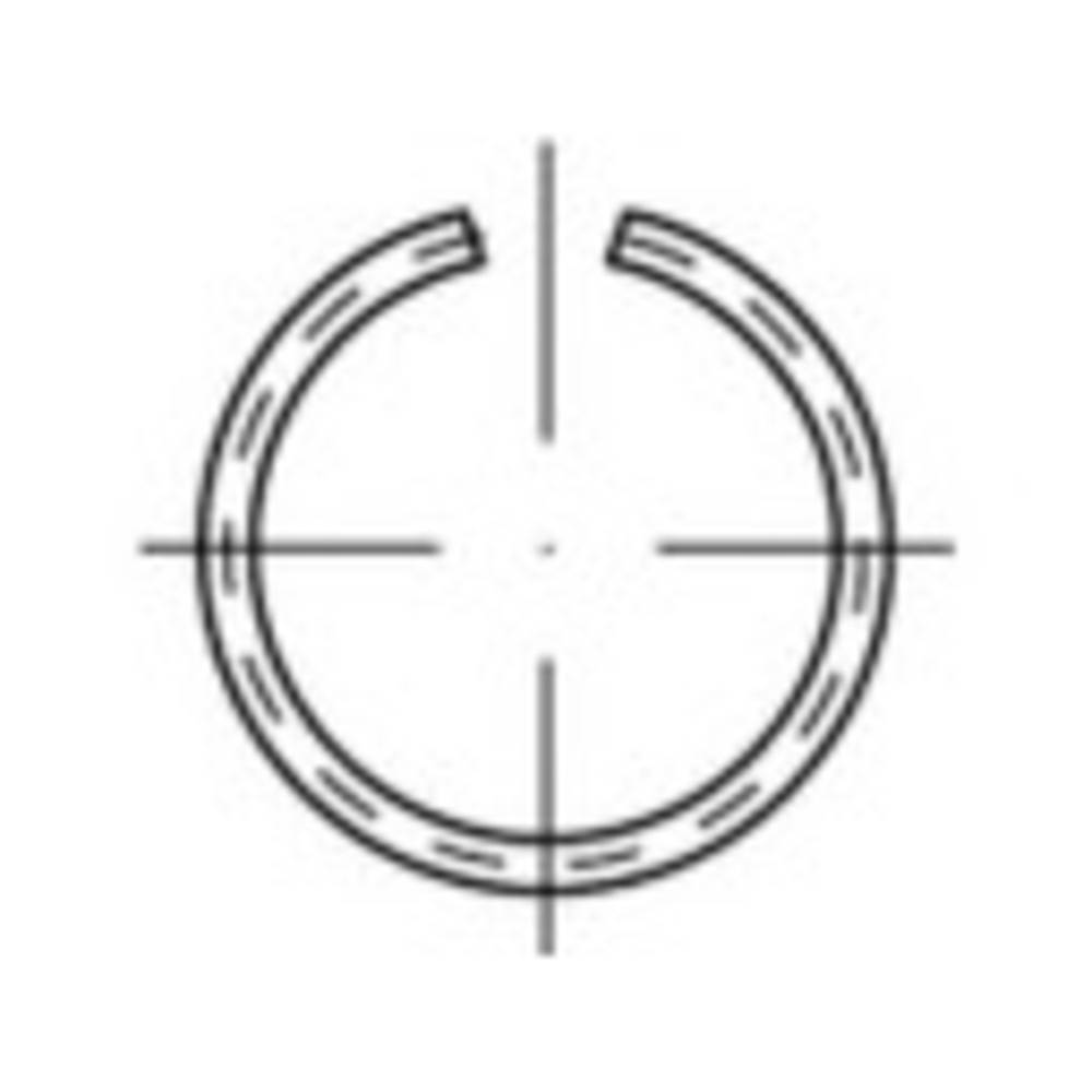 TOOLCRAFT 146400 rozpěrné pojistné kroužky vnitřní Ø: 37.1 mm DIN 7993 pružinová ocel 100 ks