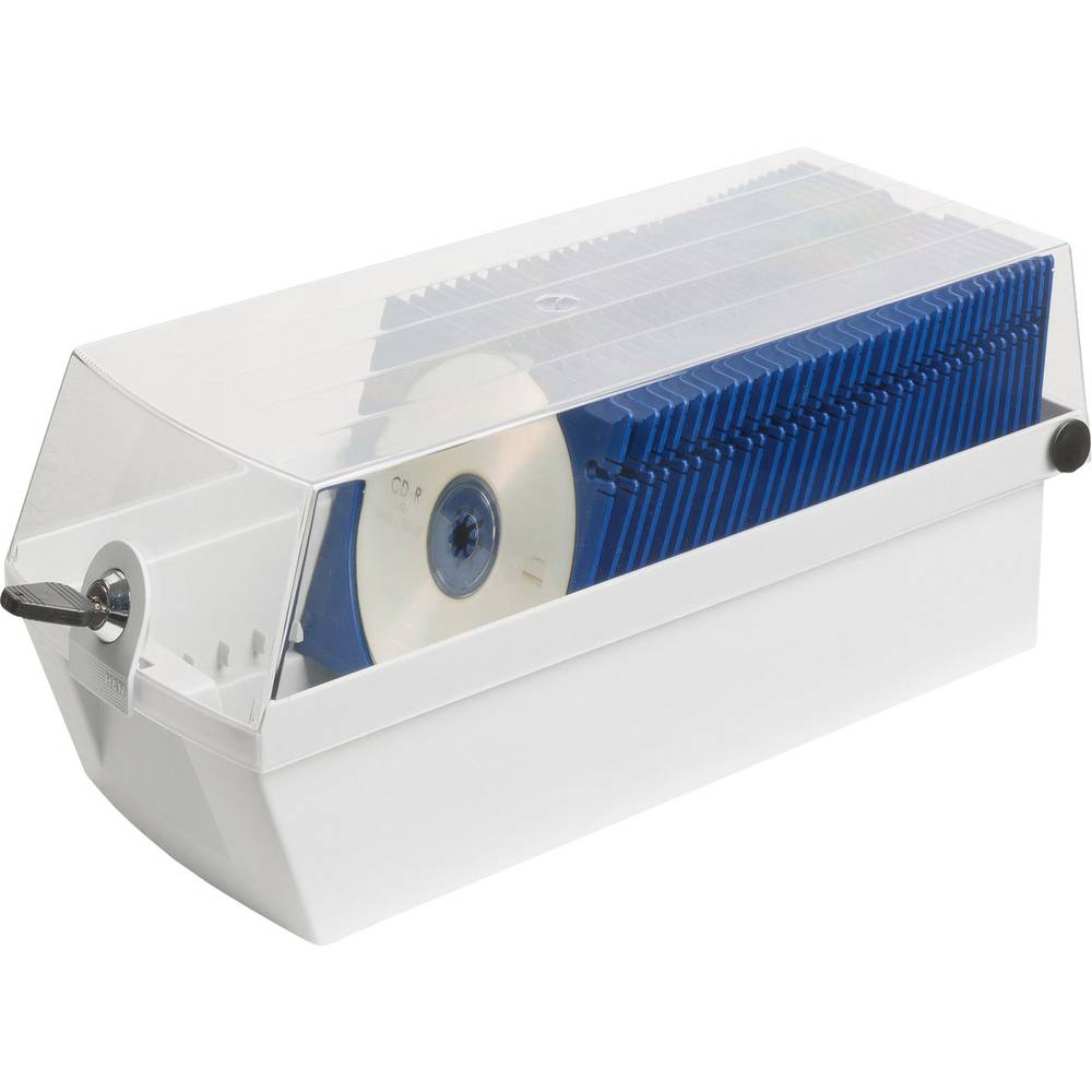 HAN box na CD 60 CD/DVD/Blu-ray plast, polystyren světle šedá 1 ks (š x v x h) 168 x 150 x 365 mm 9260-11