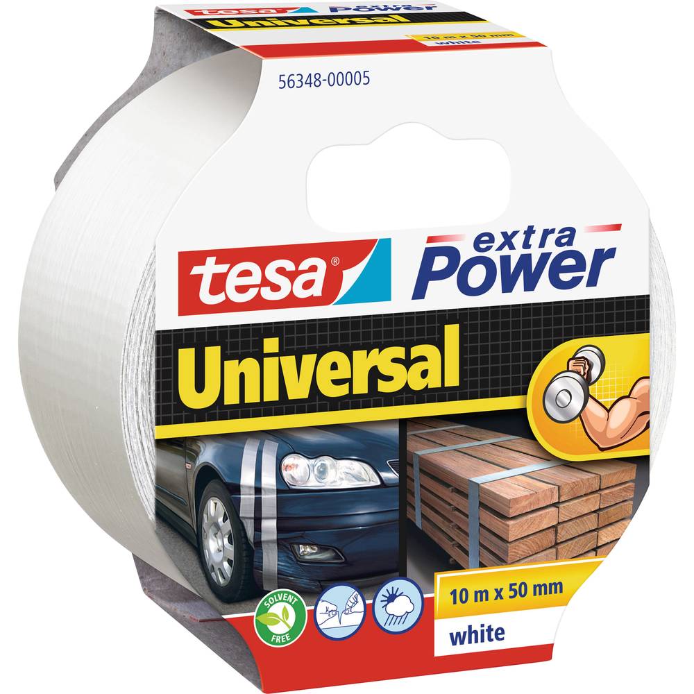 tesa UNIVERSAL 56348-00005-05 páska se skelným vláknem tesa® Extra Power bílá (d x š) 10 m x 50 mm 1 ks