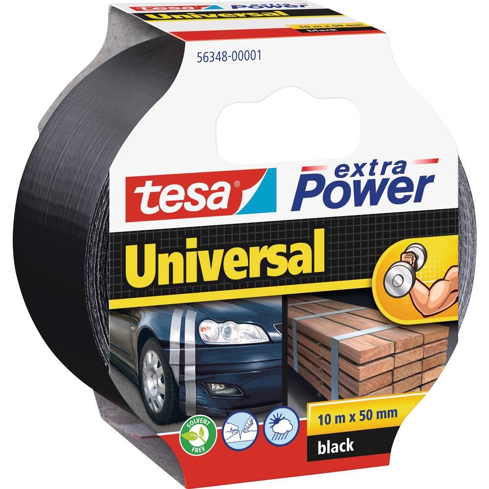 tesa UNIVERSAL 56348-00001-05 páska se skelným vláknem tesa® Extra Power černá (d x š) 10 m x 50 mm 1 ks