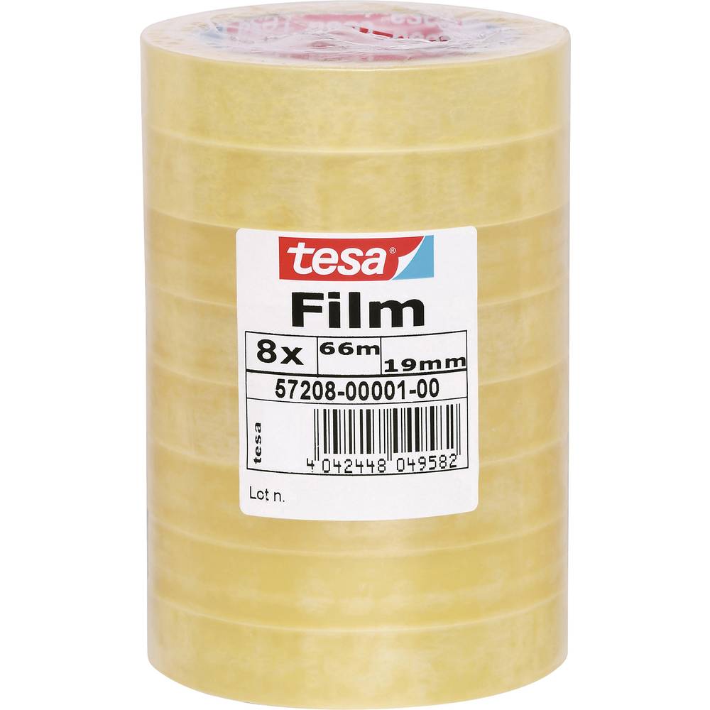 tesa Klebefilm standard 57208-00001-01 tesafilm Standardní transparentní (d x š) 66 m x 19 mm 8 ks
