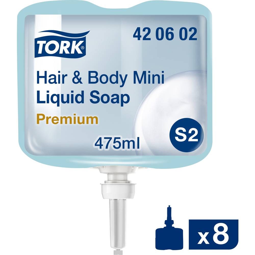 TORK Hair & Body Mini 420602 tekuté mýdlo 475 ml 8 ks