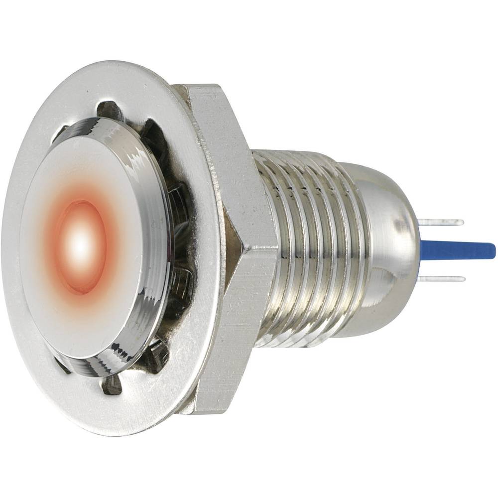 TRU COMPONENTS 149492 indikační LED červená 12 V/DC, 12 V/AC GQ12F-D/R/12V/N