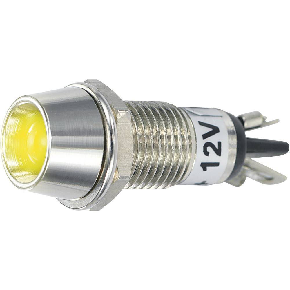 TRU COMPONENTS 1587954 indikační LED žlutá 12 V/DC 100 mcd