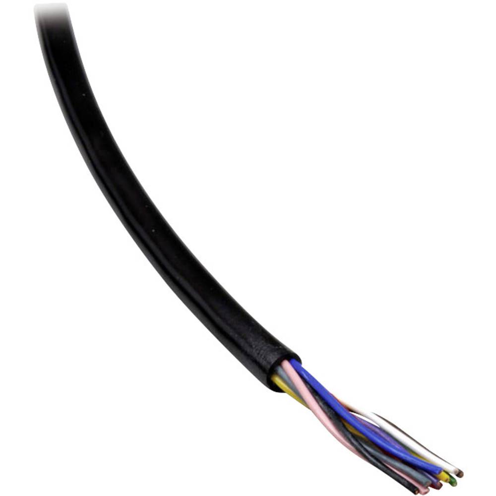 BKL Electronic 1506009/10 datový kabel Li12Y11Y 4 x 0.25 mm² černá 10 m