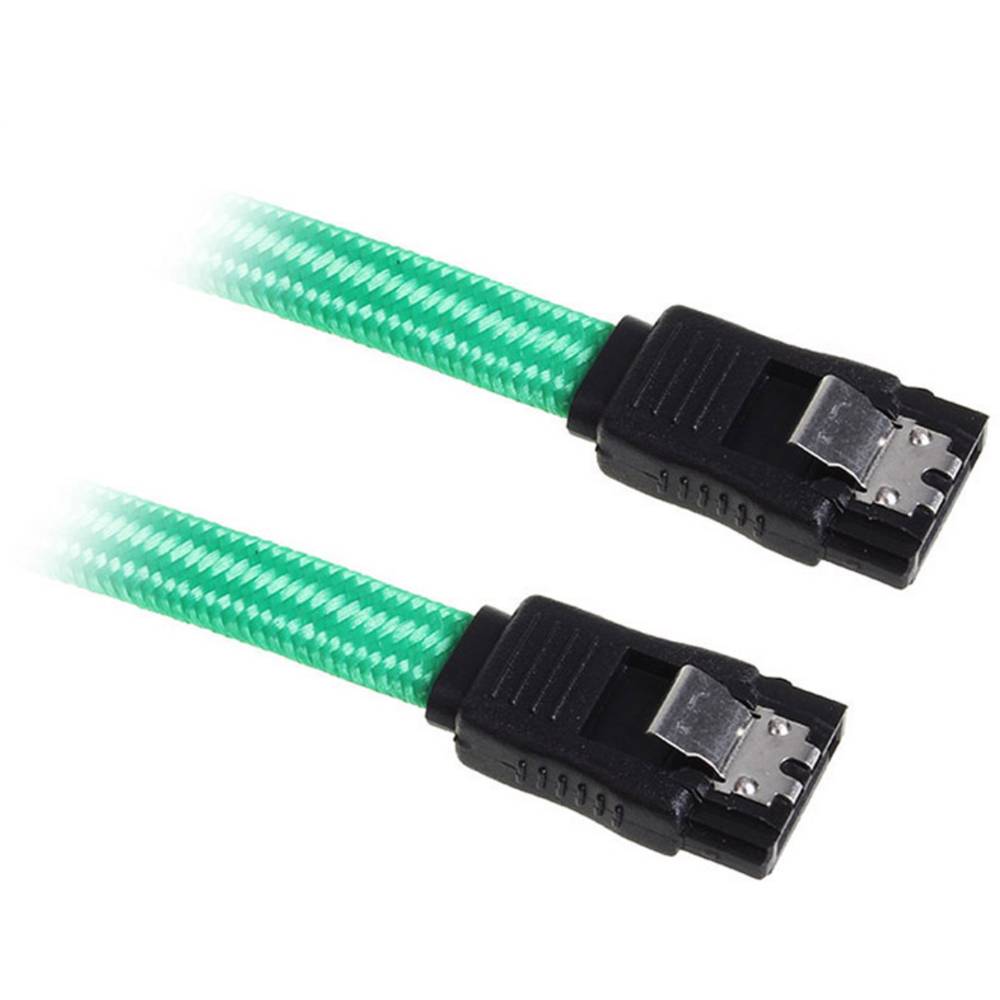 Bitfenix pevný disk kabel [1x SATA zásuvka 7-pólová - 1x SATA zásuvka 7-pólová] 0.30 m zelená, černá