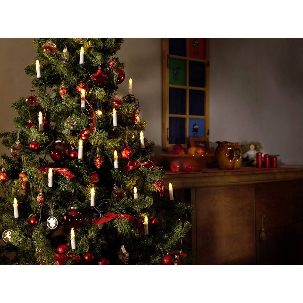 Konstsmide 1000-020 osvětlení na vánoční stromeček vnitřní LED teplá bílá Délka světel: 10.5 m