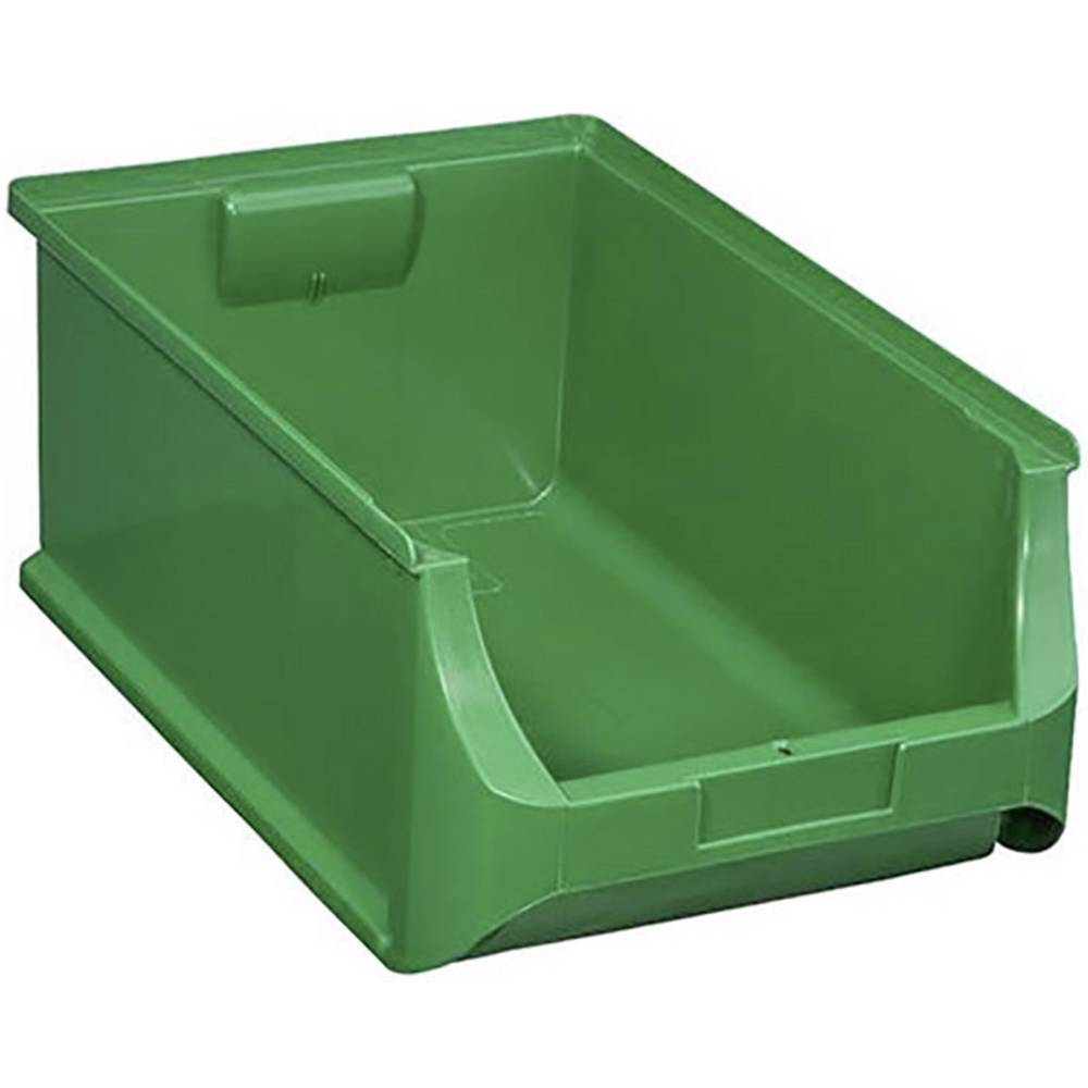 Plastový box na drobný materiál, stohovatelný Allit (š x v x h) 310 x 200 x 500 mm, zelená