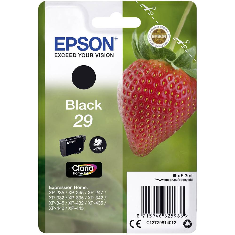 Epson Ink T2981, 29 originál černá C13T29814012