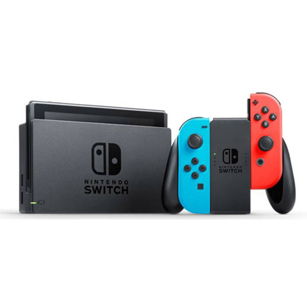 konzola Switch šedá, neonová modrá , neonová červená V2 2019