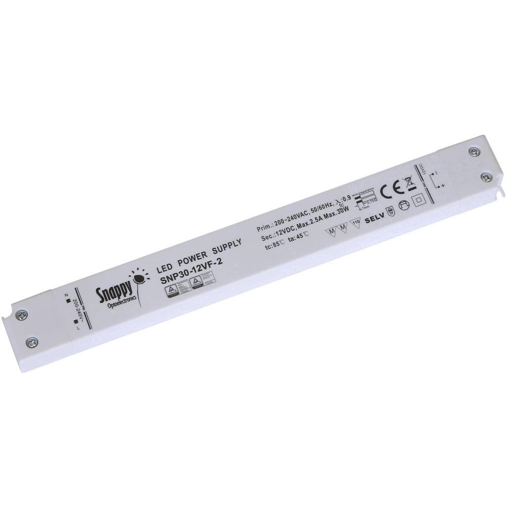 Dehner Elektronik SNP30-12VF-2 napájecí zdroj pro LED konstantní napětí 30 W 0 - 2.5 A 12 V/DC bez možnosti stmívání, mo