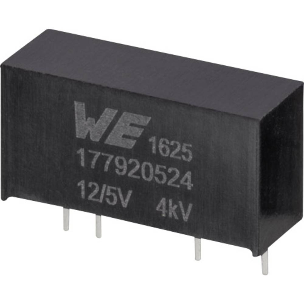 Würth Elektronik 177920524 DC/DC měnič napětí do DPS 12 V 5 V 0.2 A 1 W Počet výstupů: 1 x Obsahuje 1 ks
