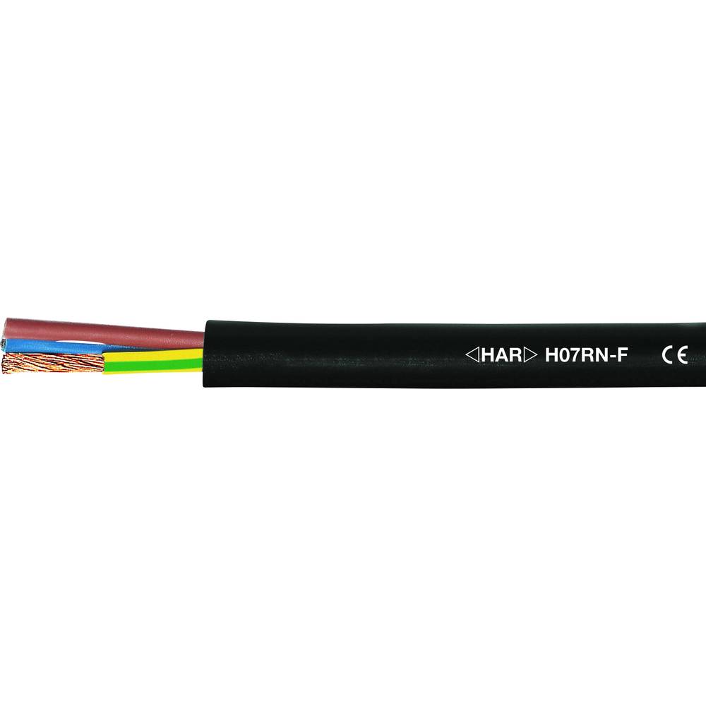 Helukabel 37029 kabel s gumovou izolací H07RN-F 3 x 2.5 mm² černá metrové zboží