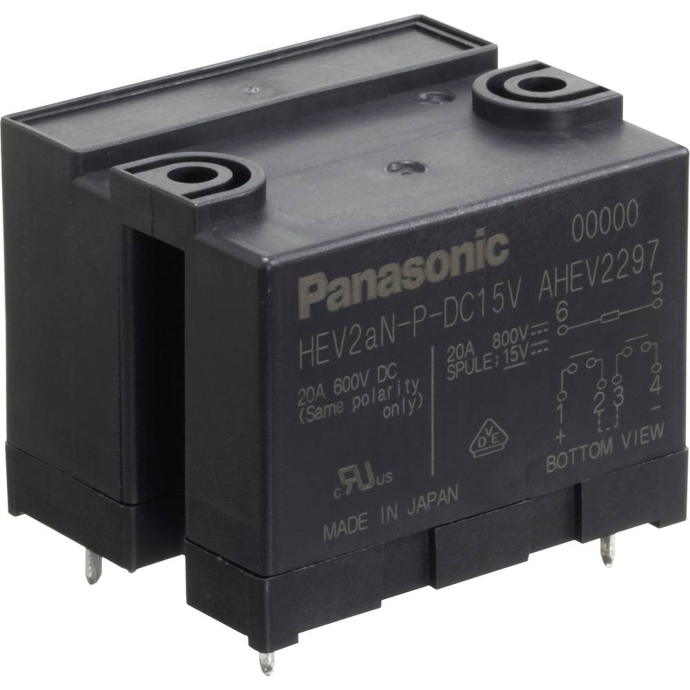 Panasonic HEV2AN-P-DC24V relé do DPS 24 V/DC 20 A 2 spínací kontakty 1 ks