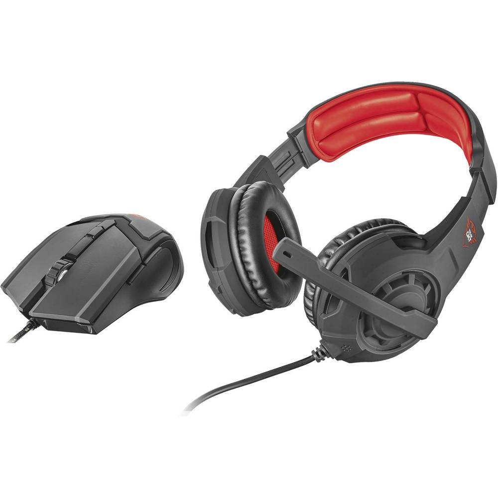Trust GXT 784 herní headset jack 3,5 mm na kabel přes uši černá stereo