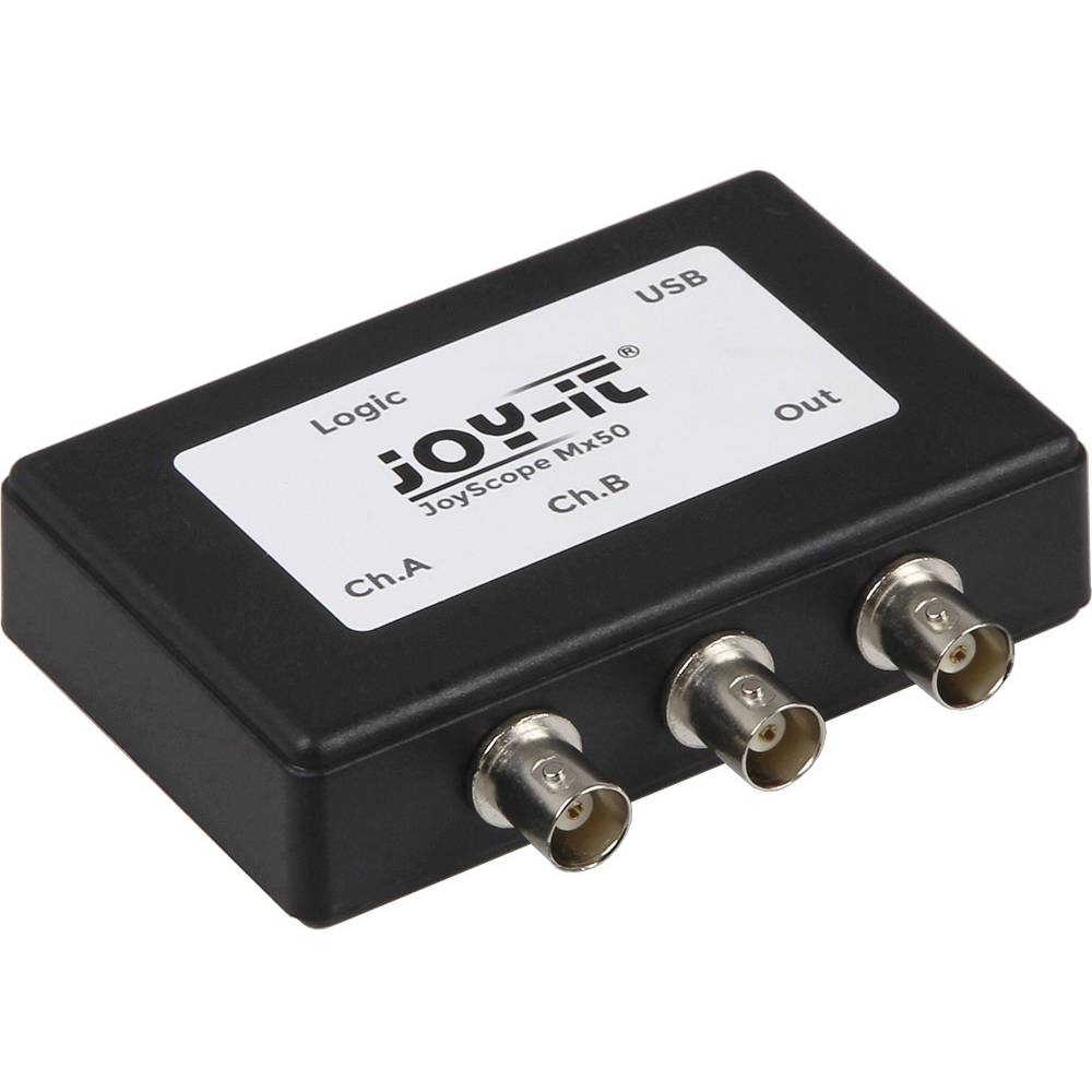Joy-it JT-ScopeMega50 USB osciloskop 15 MHz 2kanálový, 16kanálový 8 Bit s pamětí (DSO), mixovaný signál (MSO), logický a
