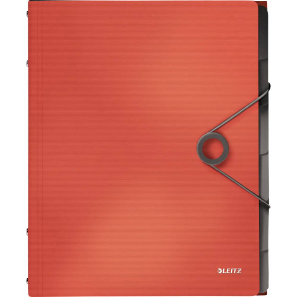 Leitz 4569-10-20 organizační desky světle červená DIN A4 polypropylen Počet přihrádek: 6