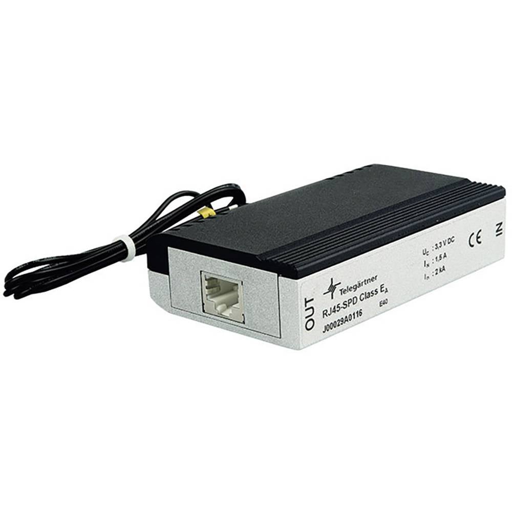 Telegärtner J00029A0116 mezizásuvka s přepěťovou ochranou Přepětová ochrana pro: DSL (RJ45), tel/fax (RJ11), ISDN (RJ45)