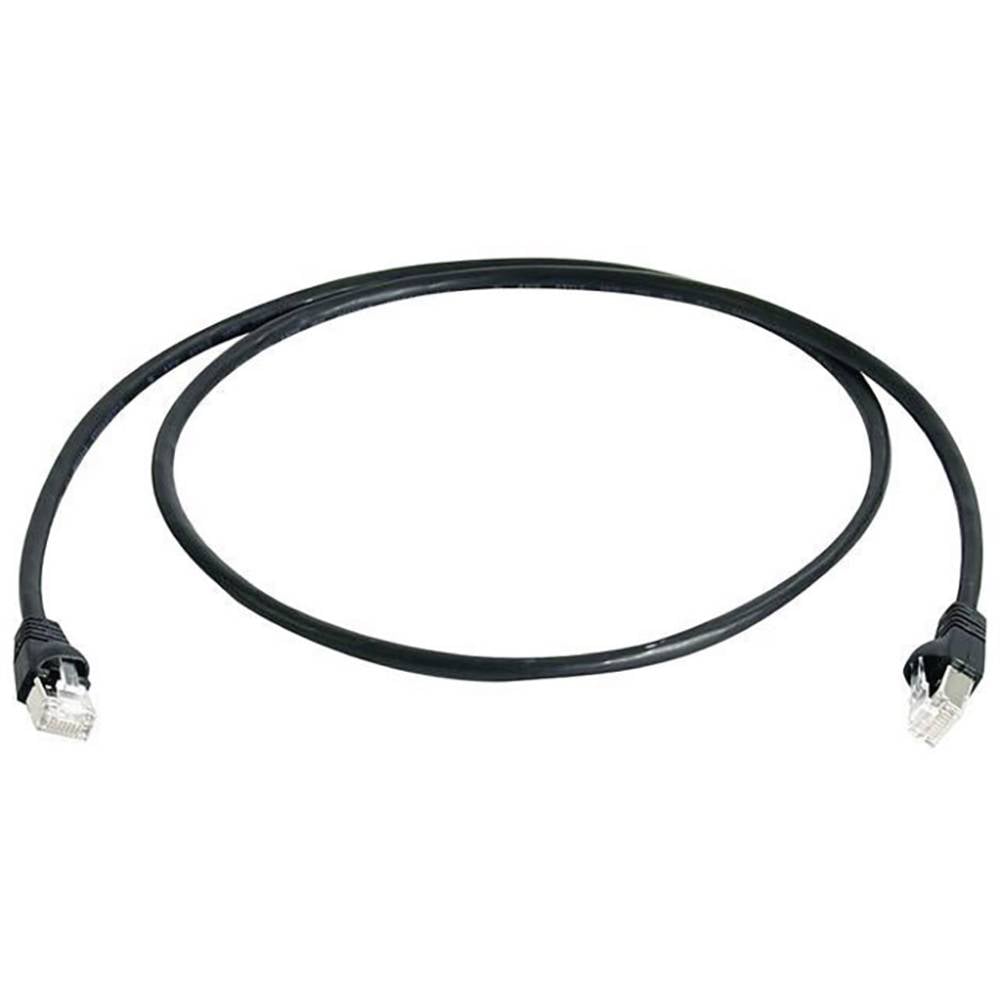 Telegärtner L00002A0117 RJ45 síťové kabely, propojovací kabely CAT 6A S/FTP 3.00 m černá samozhášecí, s ochranou, párové