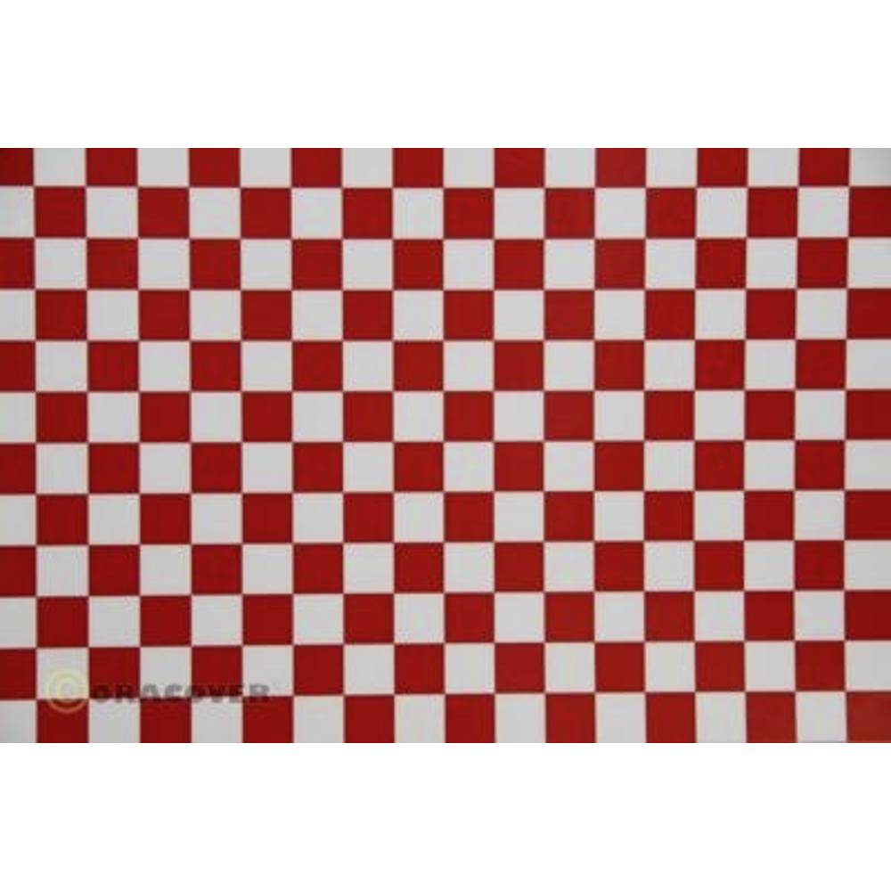 Oracover 44-010-023-010 nažehlovací fólie Fun 4 (d x š) 10 m x 60 cm bílá, červená