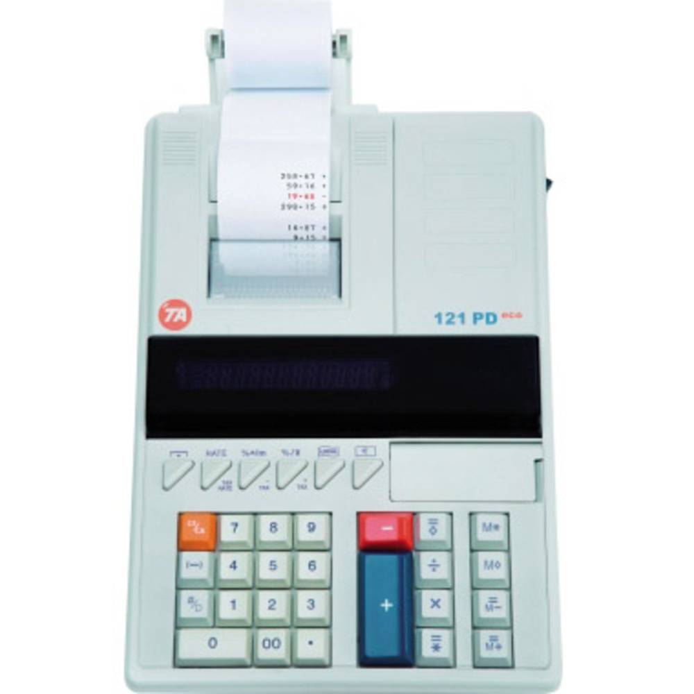 Triumph Adler 121 PD eco stolní kalkulačka s tiskárnou bílá Displej (počet míst): 12 230 V (š x v x h) 217 x 90 x 325 mm