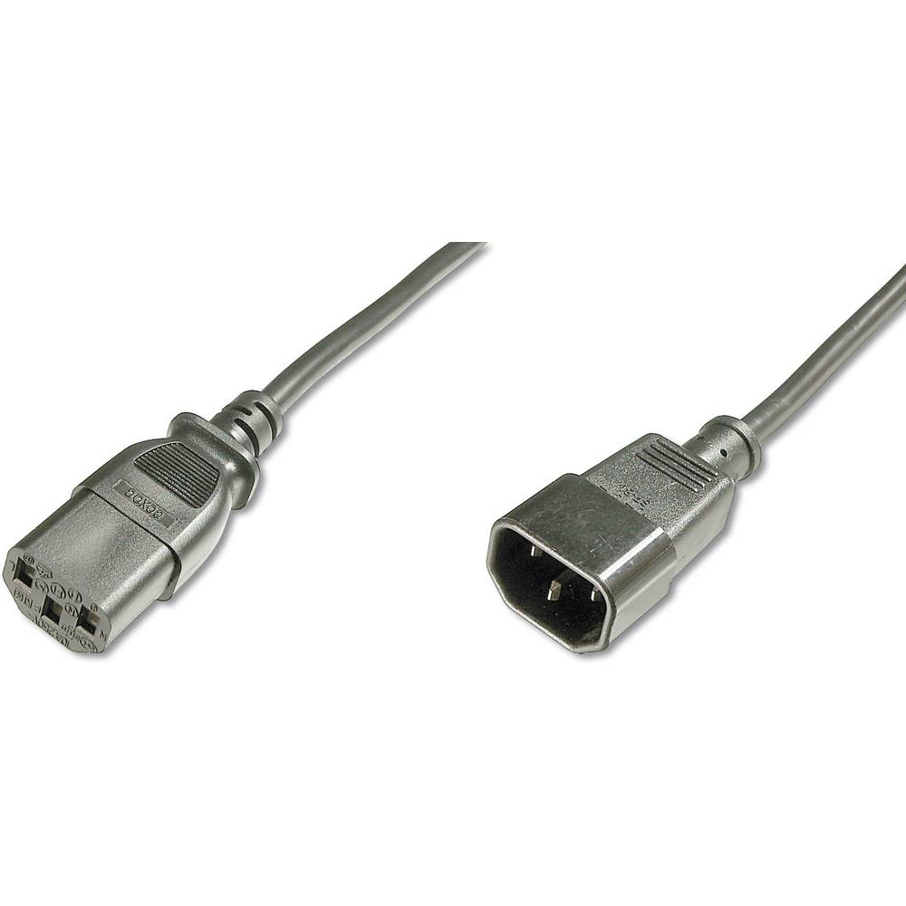 Digitus IEC, napájecí kabel [1x IEC zástrčka C14 10 A - 1x IEC C13 zásuvka 10 A] 1.80 m černá