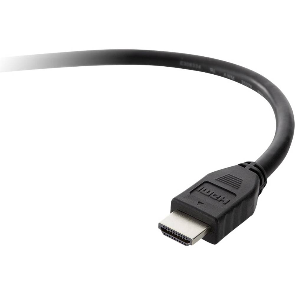 Belkin HDMI kabel Zástrčka HDMI-A, Zástrčka HDMI-A 5.00 m černá F3Y017bt5M-BLK Ultra HD (4K) HDMI HDMI kabel
